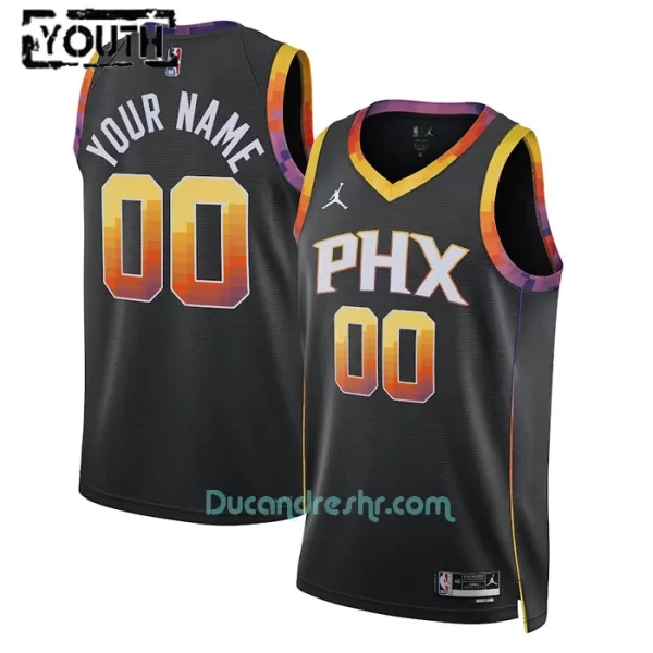 Dres za Košarku Phoenix Suns Dječji Statement Edition Swingman 2023/24 Crno