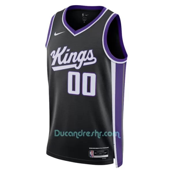 Dres za Košarku Sacramento Kings Icon Edition Swingman 2023/24 Crno