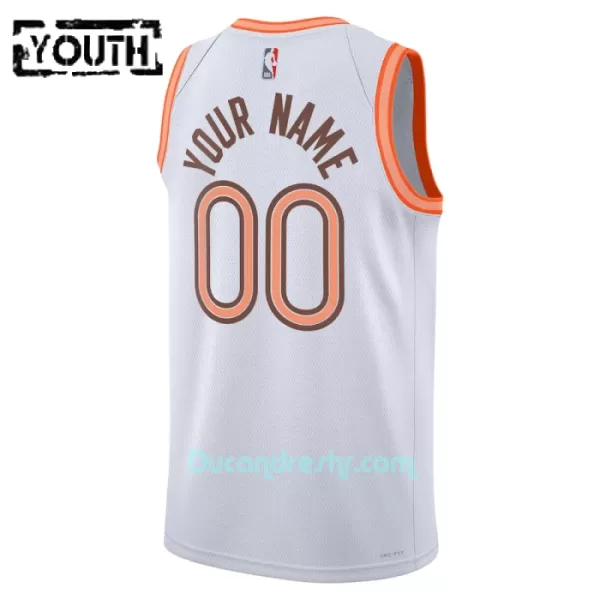 Dres za Košarku San Antonio Spurs Dječji City Edition Swingman 2023/24 Bijela