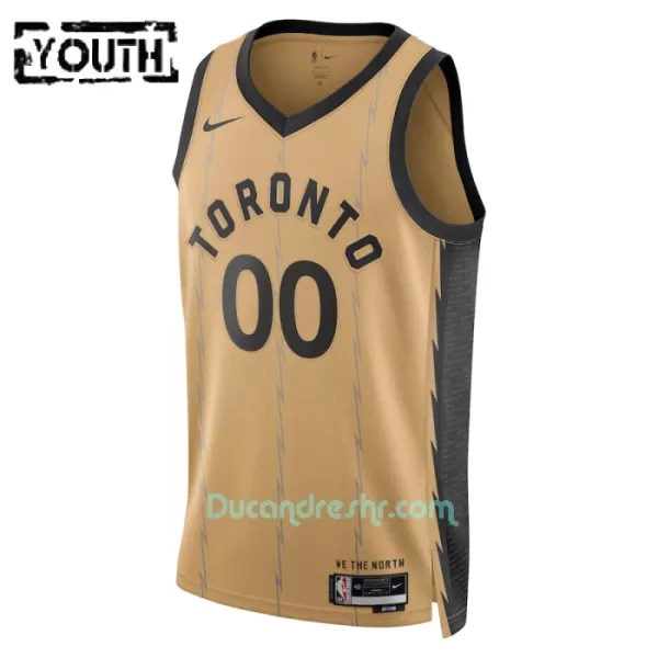 Dres za Košarku Toronto Raptors Dječji City Edition Swingman 2023/24 Zlato