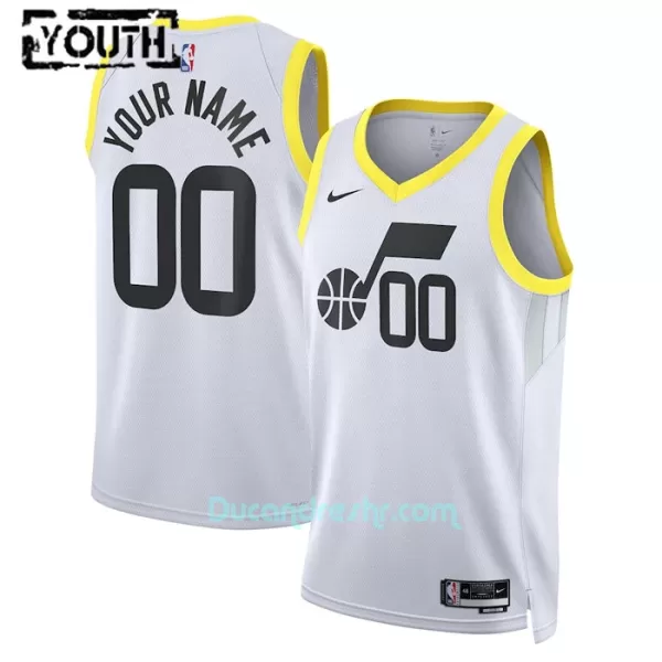 Dres za Košarku Utah Jazz Dječji Association Edition Swingman 2023/24 Bijela