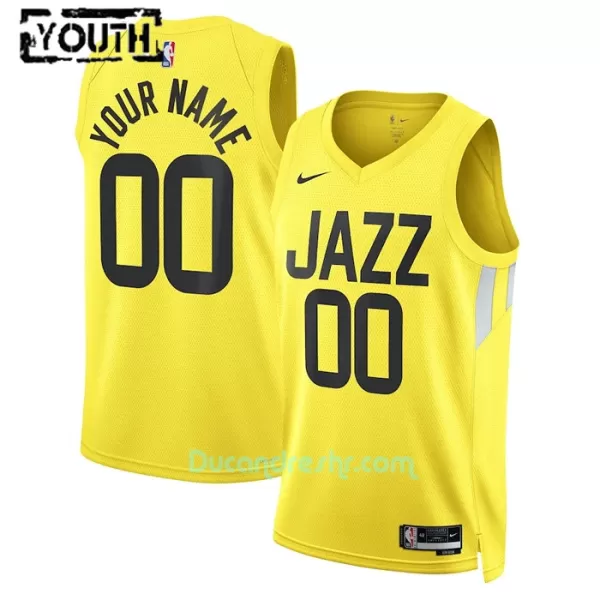 Dres za Košarku Utah Jazz Dječji Icon Edition Swingman 2023/24 Žuti