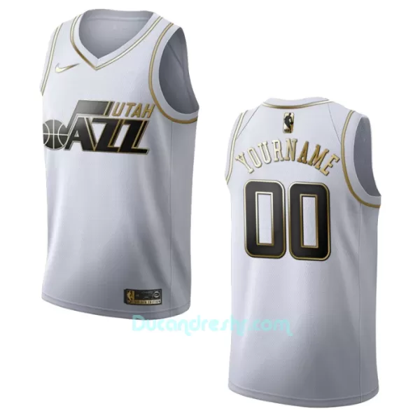 Dres za Košarku Utah Jazz Golden Edition Swingman Bijela