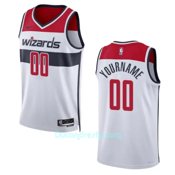 Dres za Košarku Washington Wizards Association Edition Swingman 2023/24 Bijela