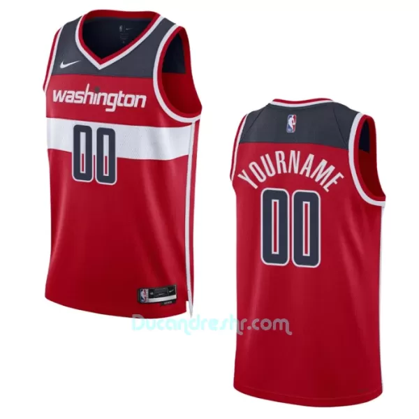 Dres za Košarku Washington Wizards Icon Edition Swingman 2023/24 Crvena