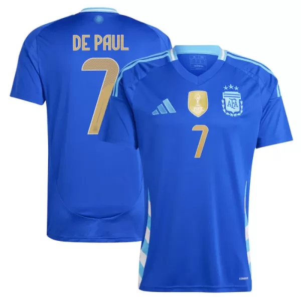 Dres Argentina Rodrigo de Paul 7 Gostujući 2024