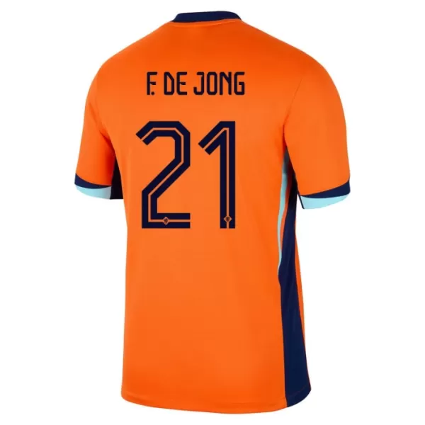 Dres Nizozemska Frenkie de Jong 21 Dječji Domaći UEFA Euro 2024