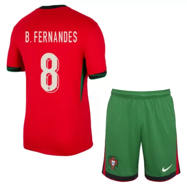 Dres Portugal Bruno Fernandes 8 Dječji Domaći UEFA Euro 2024