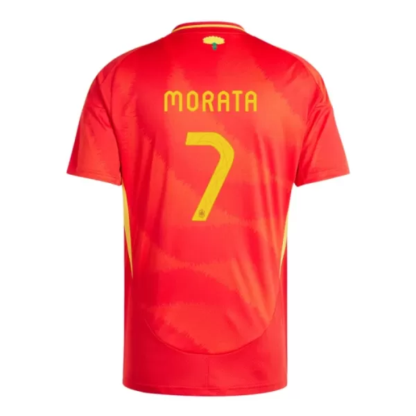 Dres Španjolska Alvaro Álvaro Morata 7 Dječji Domaći UEFA Euro 2024