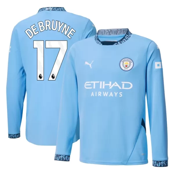 Dres Manchester City Kevin De Bruyne 17 Domaći 2024/25 Dugi Rukav