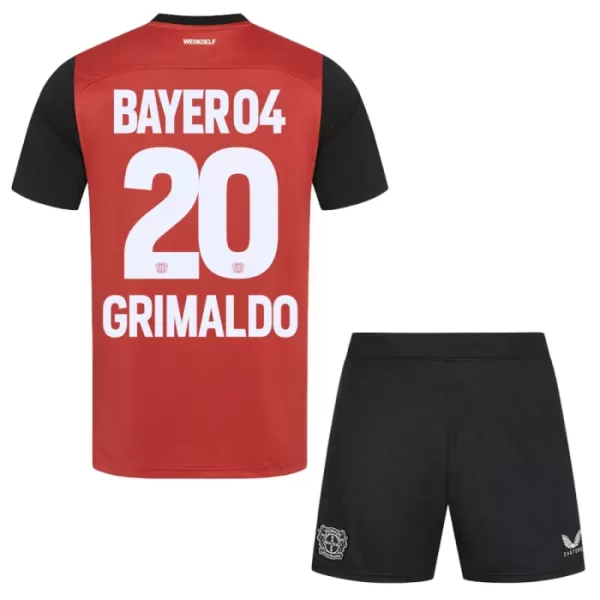 Dres Bayer 04 Leverkusen Alejandro Grimaldo 20 Dječji Domaći 2024/25