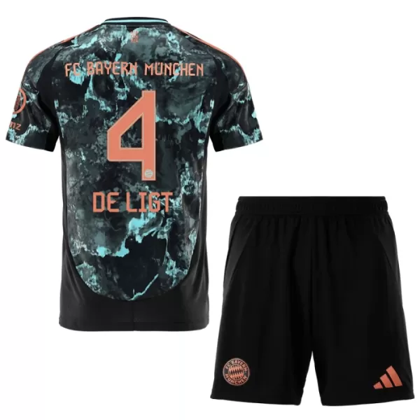 Dres FC Bayern Munich Matthijs de Ligt 4 Dječji Gostujući 2024/25