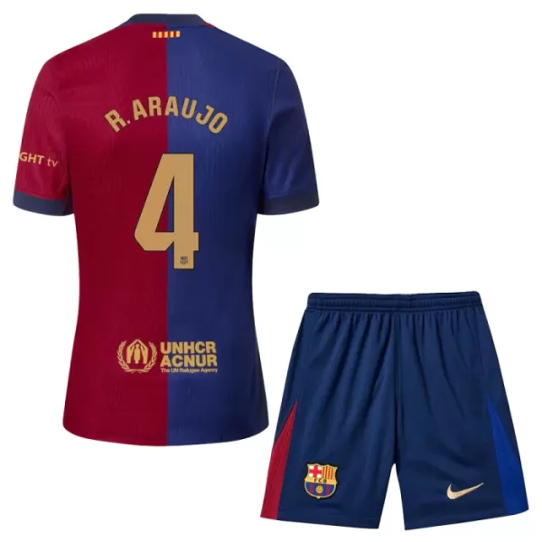 Dres FC Barcelona Ronald Araujo 4 Dječji Domaći 2024/25