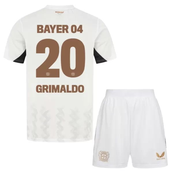 Dres Bayer 04 Leverkusen Alejandro Grimaldo 20 Dječji Gostujući 2024/25