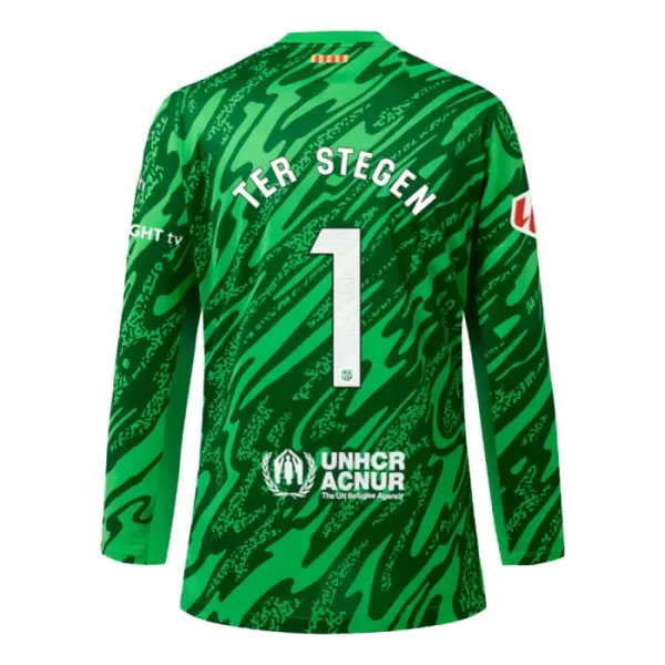 Dres FC Barcelona Marc-André ter Stegen 1 Golmanski Domaći 2024/25 Dugi Rukav