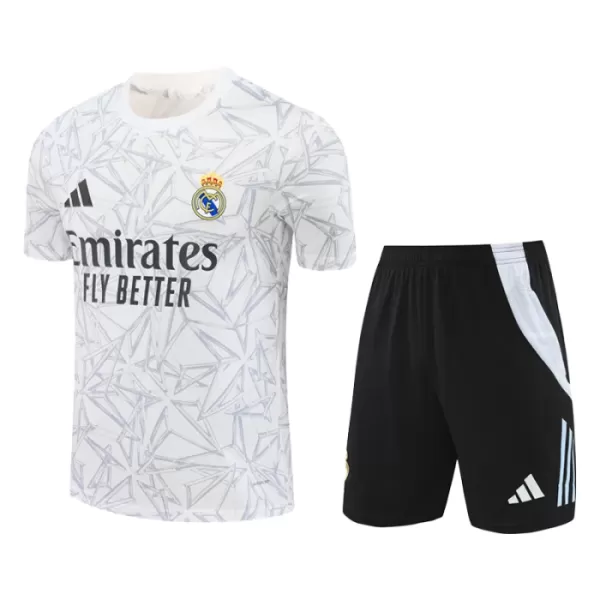 Dres Real Madrid Pre-Match Dječji 2024/25 Bijela