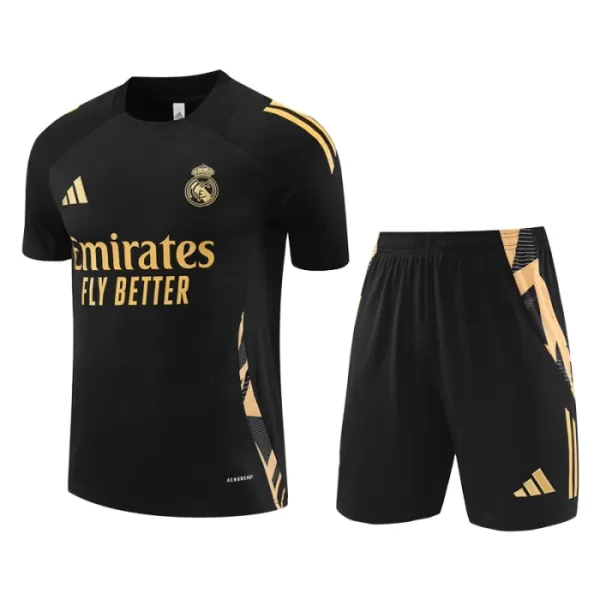 Dres Real Madrid Pre-Match Dječji 2024/25 Crno