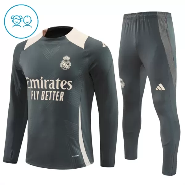 Real Madrid Trening Dres Komplet Dječji 2024/25 Sivo